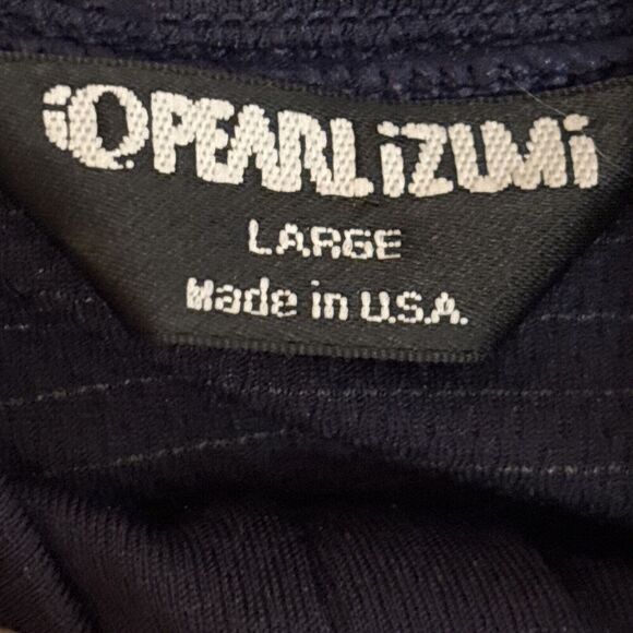 Pearl Izumi Vintage Navy Blue X-Static 1/4 Zip Long Sleeve Pullover Men's Large - Picture 12 of 14